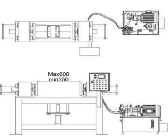Máquina de fundição por gravidade tipo C